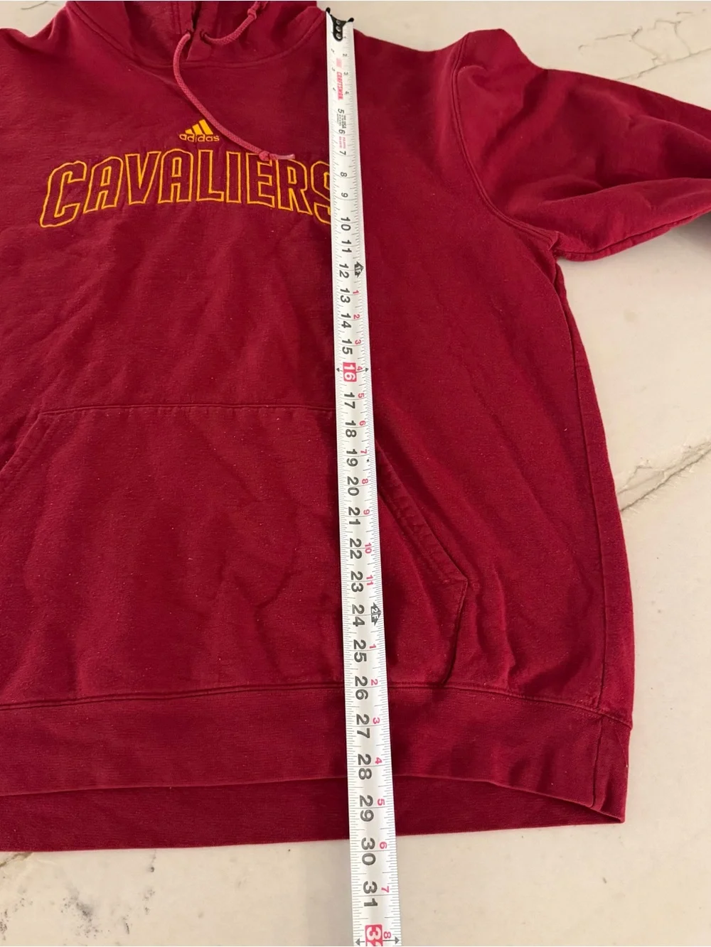 Cleveland Cavaliers Hoodie Mens XL Red Adidas Pullover NBA